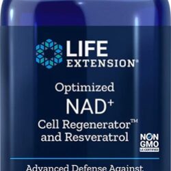 Life Extension Optimized NAD+ Cell Regenerator™ e Resveratrol - 30 Cápsulas Vegetarianas