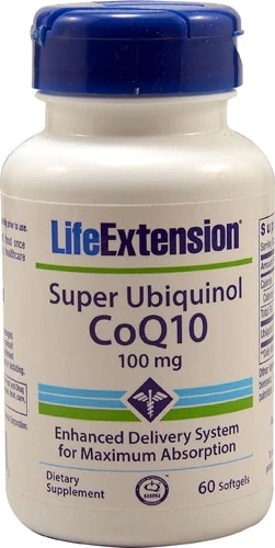 Life Extension Super Ubiquinol CoQ10 100mg - 60 Cápsulas Gelatinosas: Energia e Vitalidade