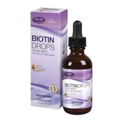 Life-Flo Biotina Gotas Suplemento Alimentar Baunilha Natural - 10000mcg - 59ml