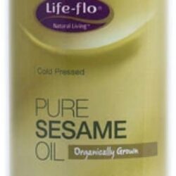 Óleo de Gergelim Orgânico Puro Life-Flo 16 fl oz (473ml) - 100% Natural para Culinária e Bem-Estar
