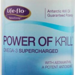 Life-Flo Power of Krill Óleo de Krill 1000mg 60 Cápsulas Rico em Ômega-3 EPA e DHA