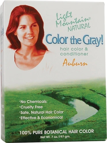 Tinta Natural Auburn Light Mountain para Grisalhos - 207ml (7 fl oz)
