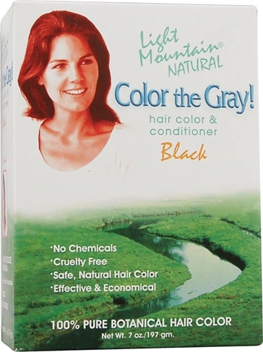 Tinta Natural Light Mountain Color The Gray Black 207ml - Cobertura Perfeita para Grisalhos