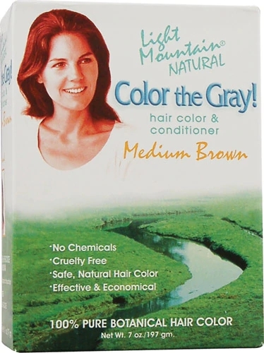 Tinta Natural para Cabelos Light Mountain Medium Brown - 198g