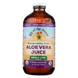 Suco de Aloe Vera Orgânico Lily of the Desert Folha Inteira - 946ml | Puro e Natural