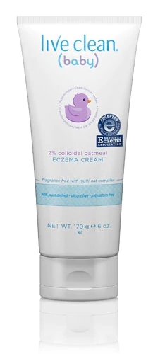 Creme para Eczema Bebê Live Clean 170g: Alívio Suave e Natural