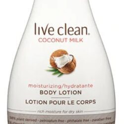 Live Clean Loção Hidratante Corporal Leite de Coco 492ml - Pele Macia e Radiante