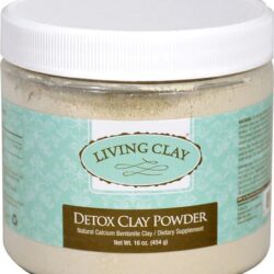 Living Clay Detox Pó de Argila Bentonita de Cálcio - 454g: Desintoxicação Profunda para o Bem-Estar