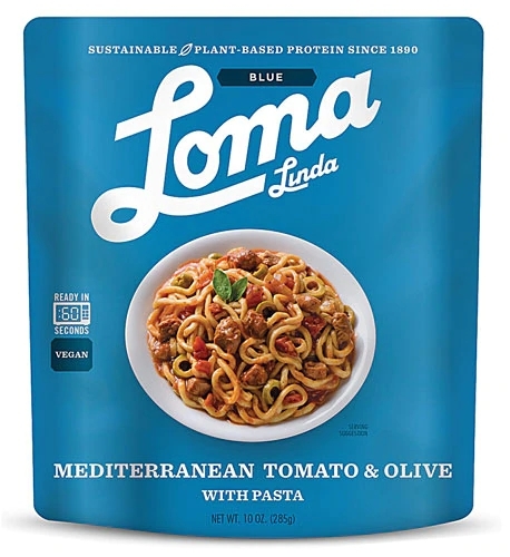 Tomate e Azeitona Mediterrânea Loma Linda Blue - 283g | Sabor Autêntico e Nutrição