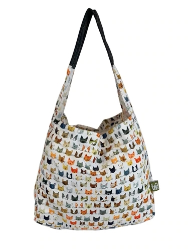 Bolsa Ecológica Love Bags Stash It Shopping Tote Slick Kitty 20 Litros - Sustentabilidade e Estilo