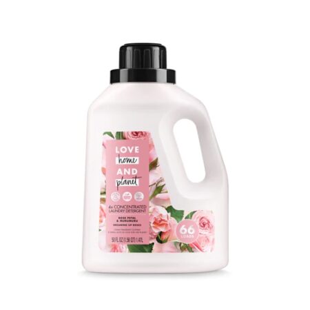 Love Home & Planet 4X Concentrated Laundry Detergent Rose Petal & Murumuru -- 50 fl oz