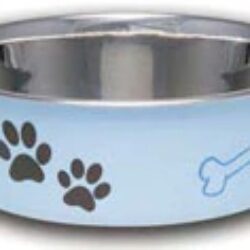 Loving Pets Murano Blue Bella Bowl Grande - Tigela Premium para Cães e Gatos (1 Unidade)