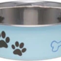 Loving Pets Murano Blue Bella Bowl Médio – 1 Tigela (1.5 Litros) Azul Elegante