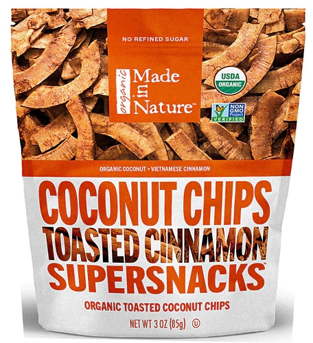 Comprar Made In Nature Organic Toasted Coconut Chips Toasted Cinnamon -- 3  oz preço no Brasil loja online promoção Dried Fruit, Food & Beverages, Fruit,  Other Dried Fruit, Suplementos Alimentares - Produto