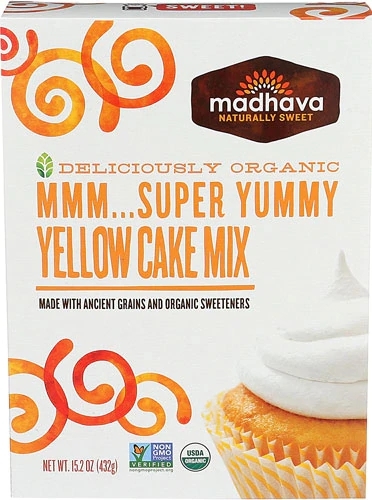 Madhava Bolo Orgânico Amarelo Super Delicioso - Mistura Pronta 433g