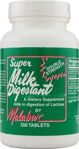 Malabar Super Milk Digestant 250 Tablets: Alívio da Intolerância à Lactose e Bem-Estar Digestivo