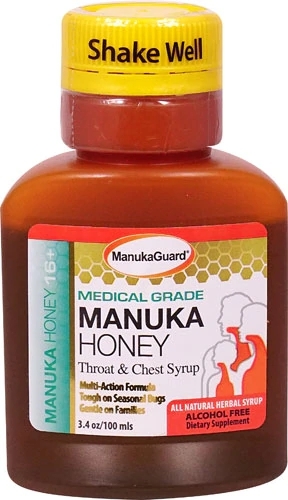 ManukaGuard Xarope Mel de Manuka para Garganta e Peito - 96.4g (3.4 oz)