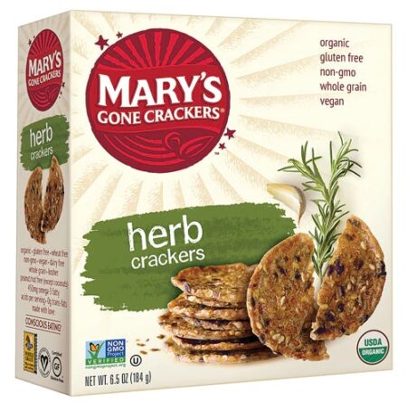 Mary's Gone Crackers Organic Seed Crackers Herb -- 6.5 oz