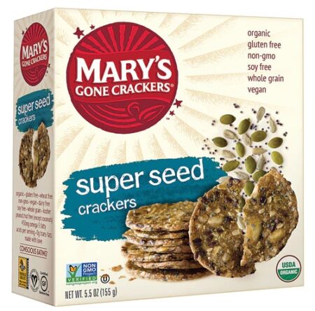 Mary's Gone Crackers Organic Super Seed Crackers Classic -- 5.5 oz