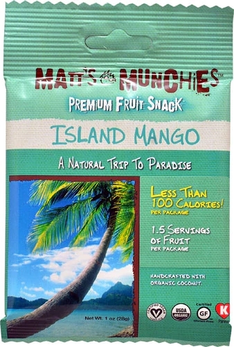 Snack de Frutas Premium Matt's Munchies Ilha do Manga 28g - Sabor Tropical e Nutrição