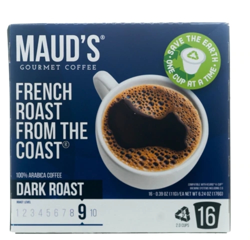 Café Maud's French Roast Da Costa Cápsulas Dark Roast - 16 Cápsulas (Aprox. 160g)