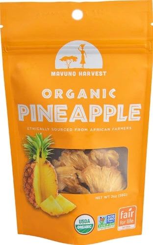 Abacaxi Desidratado Orgânico Mavuno Harvest 100% Natural - 57g