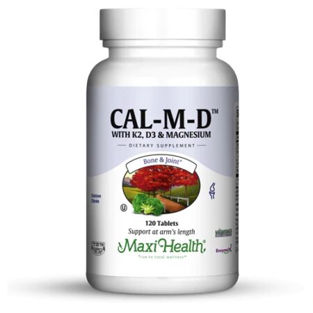 Maxi Health Cal-M-D with K2 D3 and Magnesium -- 120 Tablets