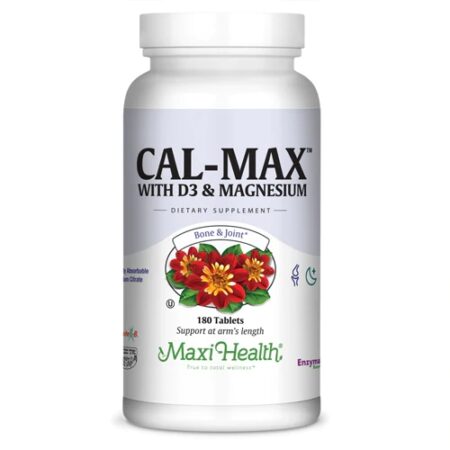 Maxi Health Cal-Max™ With D3 and Magnesium -- 180 Tablets