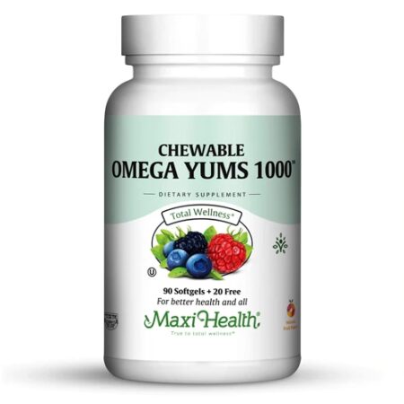 Maxi Health Omega Yums 1000™ Maxi-Yums™ Fruity Burst -- 110 MaxiGels