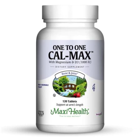 Maxi Health One-To-One Cal-Max™ with Magnesium and D3 (1000 IU) -- 120 Tablets