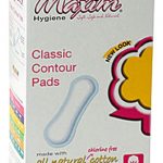 Maxim Hygiene Natural Classic Contour Pads, Regular, 16 count