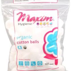 Algodão Orgânico Maxim Hygiene - Bolas de Algodão Puras 100 Unidades