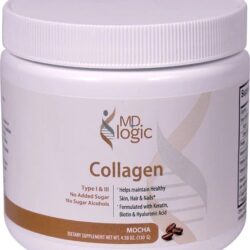 Colágeno em Pó MD Logic Sabor Mocha - 130g: Pele Radiante e Bem-Estar Total