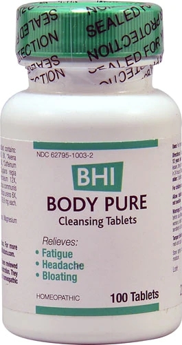 MediNatura BHI Body Pure Cleansing Tablets - 100 Comprimidos: Purificação e Bem-Estar Natural