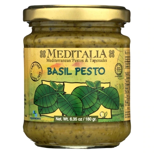 Pesto de Manjericão Meditalia 180g: Frescor Italiano Autêntico para Sua Cozinha