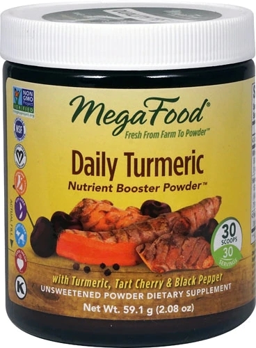 MegaFood Daily Turmeric Nutrient Booster Powder™ - 59g: Potencialize Sua Saúde e Bem-Estar