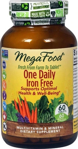 MegaFood One Daily™ Ferro Livre - 60 Comprimidos: Seu Multivitamínico Completo para o Bem-Estar Diário