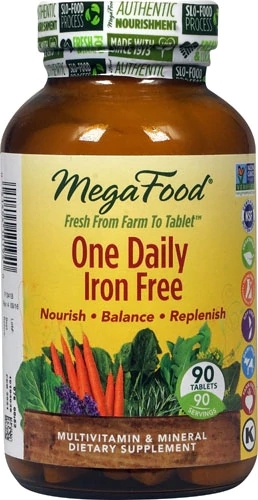 MegaFood One Daily Ferro-Free - 90 Tabletes: Multivitamínico Completo para Sua Saúde