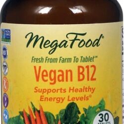MegaFood Vegan B12™ 30 Tablets: Sua Dose Essencial de Energia e Bem-Estar Vegano