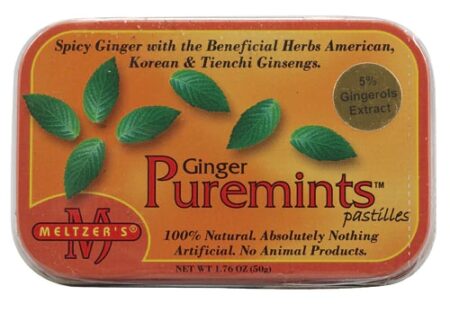 Meltzer's Puremints Ginger -- 1.76 oz