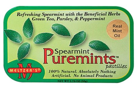 Meltzer's Puremints Spearmint -- 1.76 oz