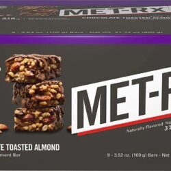 MET-Rx BIG 100 Barra Refeição Chocolate Amêndoa Torrada - 9 Barras (125g CADA)