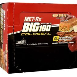 MET-Rx BIG 100 Barra de Substituição de Refeição Sabor Torta de Maçã Crocante - 9 Barras (Aprox. 1035g)