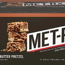 MET-Rx BIG 100 Barra Refeição Substituta Sabor Peanut Butter Pretzel - 9 Barras (Aprox. 900g)