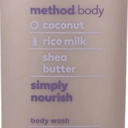 Sabonete Líquido Method Simply Nourish Coco, Leite de Arroz e Karité 532ml - Hidratação Profunda