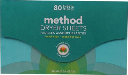 Method Dryer Sheets Beach Sage -- 80 Sheets