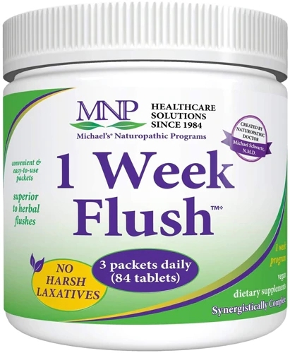 Michael's Naturopathic Programs 1 Week Flush™ 84 Comprimidos - Limpeza Profunda e Bem-Estar Renovado