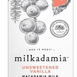 Leite de Macadâmia Milkadamia Sem Açúcar e Baunilha - 946ml