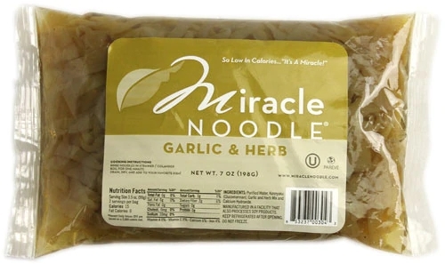 Macarrão Shirataki Miracle Noodle Alho e Ervas - 198g: Leveza e Sabor Sem Culpa