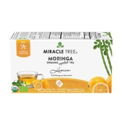 Miracle Tree Chá Orgânico de Moringa Superfood com Limão - 25 Sachês (42.5g)